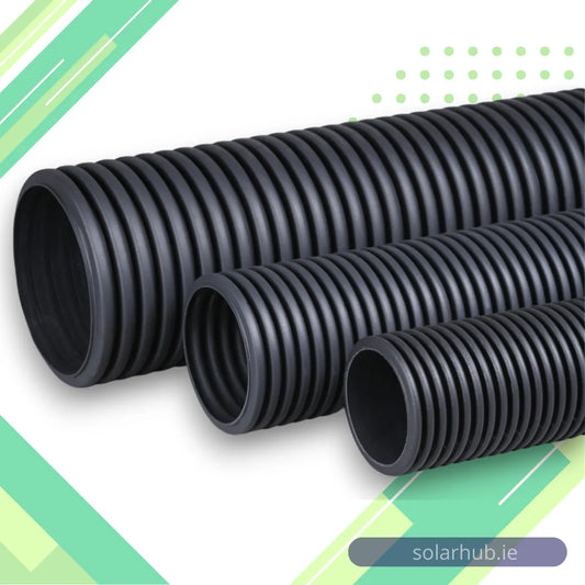 Black PP Flame-Retardant Corrugated Conduit – High-Durability Solar Cable Protection