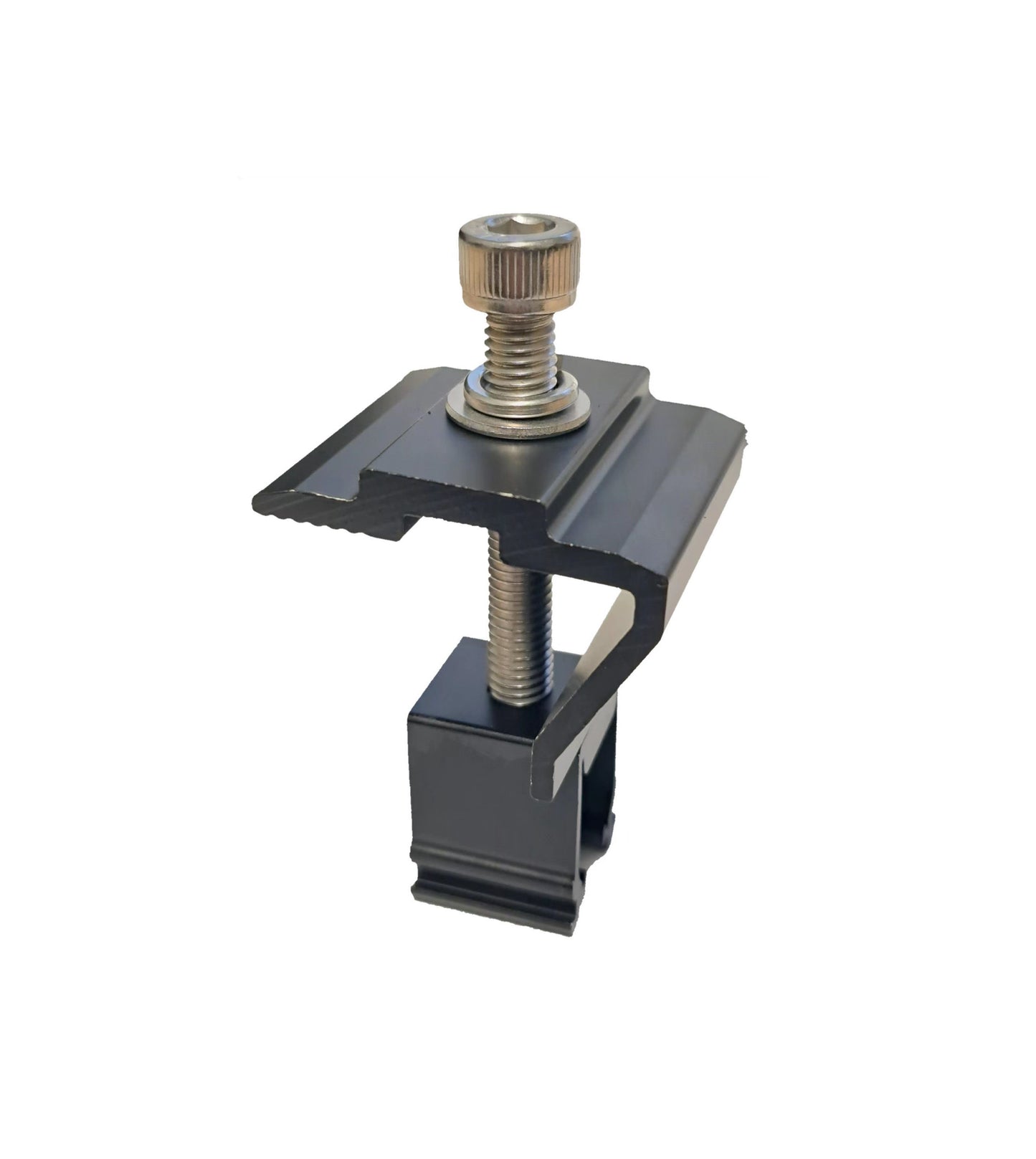 Universal End Clamp for Frame Height 30-48mm (Black)