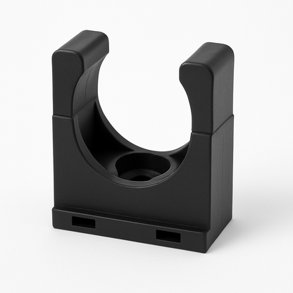 Black Conduit Clamp Bracket – Secure Mounting for Solar Cable Conduits