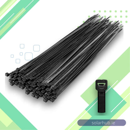 Ties Black / Zip Ties / Nylon Wrap ( Bag with 100 )