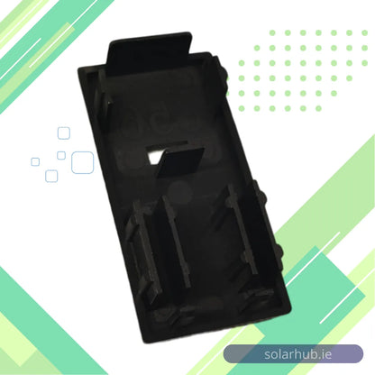 Black End Cap for Solar Panel Rail | Durable PA Material